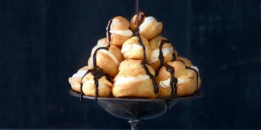 Classic chocolate choux buns recipe