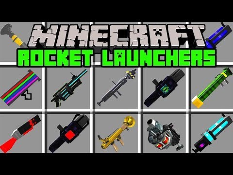 Minecraft ROCKET LAUNCHER MOD! | CRAFT OVERPOWERED ROCKET LAUNCHERS! | Modded Mini-Game
