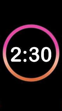 ⏱️ 2 Minute 30 Second Countdown Timer | Clock Ticking Sound & Alarm
