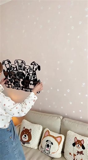 Cute Dog Metal Wall Art 40cm x 30cm Adorable Dog Decor for Pet Enthusiasts & Home Decor Unique Whimsical Design Compact Impactful Piece - Decorative Hanging Room Artwork Ornaments#dogchristmas #homedepotdecor #doghoodie #cutewallpaper #dogandcattoys