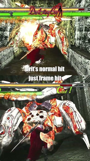 Ifrit's normal vs just frame hit comparison - Dmc1