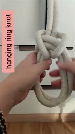 Hanging ring knot technique #knottingskills #youtubeshorts #ringknot