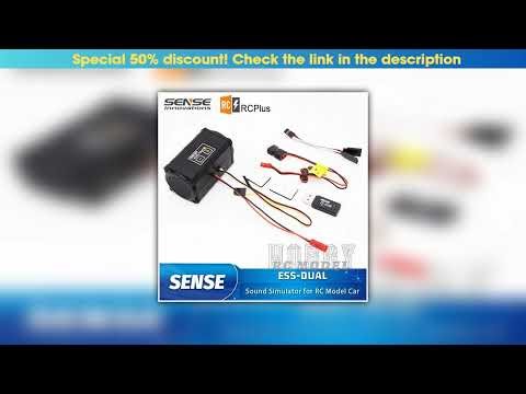 Hands-on SENSE ESS-DUAL 2 Speakers Engine Sound Simulator for RC Model Car Crawler Buggy Dirft Raci