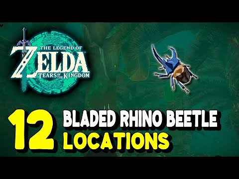 Zelda Tears of the Kingdom BLADED RHINO BEETLE LOCATIONS (Bladed Rhino Beetle Farming Route)