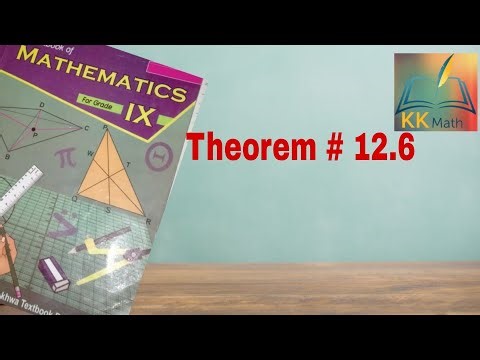 kpk board 9 class math unit 12 line bisectors and angle bisectors Theorem 12.6 @KK Maths