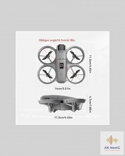 D16 Mini Drone with Dual 8K HD Cameras – Obstacle Avoidance, 20000M Range, UAV