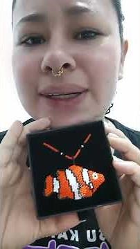 3D clownfish with beads