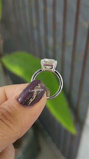 Emerald Cut Solitaire Diamond Engagement Ring | Modern Iconic Brilliance ✨