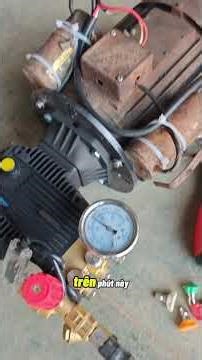 Phần 1337: Test Máy Rửa Cao Áp 3kw chế Từ Motor cũ Tư Vấn 0976699885