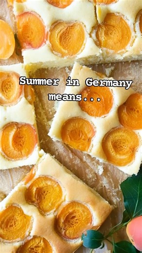 Here is my easy recipe for apricot cake. A simple sheet cake with fresh apricots. Super quick to make a deliciously moist. Comment "apricots" on this post and I'll message you the recipe! #apricotrecipes #apricot #germanrecipes #recipeoftheday #cakelover #fruitcake | My Dinner- Easy German Recipes