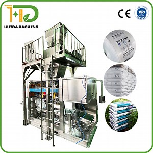 [Hot Item] 25kg 50kg Полностью автоматическое упаковочное оборудование для заполнения, автоматический упаковщик, горизонтальная форма, заполнение и запечатывание, упаковка в трубчатую пленку, машины для упаковки в мешки