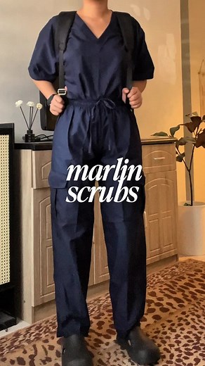 Navy Blue Scrubs and Cargo Pants for Medical Professionals