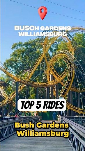 Top 5 Rides at Busch Gardens Williamsburg Ranked! 🎢