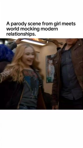 Movie | Clips | Film on Instagram: "A parody scene from girl meets world mocking modern relationships. Girl Meets World (2014–2017) — Sabrina Carpenter, who played the rebellious Maya Hart, actually started her career as a singer and often used her musical background to perfect the fast-paced delivery and rhythmic timing of her comedic scenes. For this specific subway encounter, she had to rehearse the lines multiple times with her co-stars to ensure the rapid shift in emotions felt exaggerated