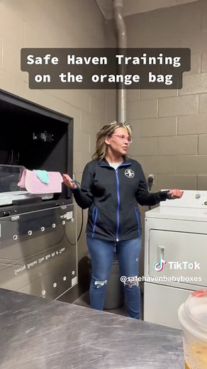 Safe Haven Baby Box Orange Bag Resource Training