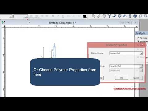 ChemDraw tutorial 17 Draw Polymer