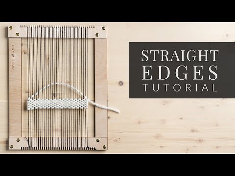 How to Weave Straight Edges