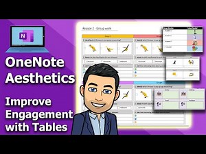 OneNote Aesthetics - Improve Engagement with Tables 🏄‍♂️