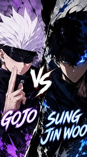 Gojo Vs Sung Jin Woo #anime #gojo #sungjinwoo #sololeveling #jujutsukaisen
