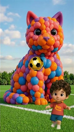 The mascot vibrato assistant placed on the football field is popular, co-produced,creative #short