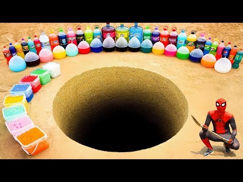 EXPERIMENT: Big Balloons from Toothpaste Eruption with Coca Cola, Mtn Dew, Mirinda, Fanta vs Mentos