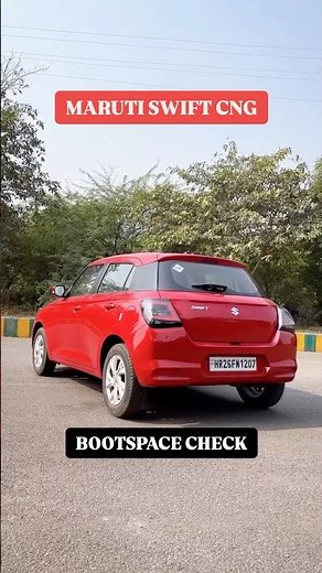 Maruti Suzuki Swift CNG Boot space check! #swiftcng #cng