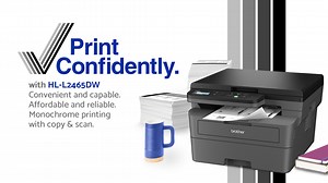 Brother HL-L2465DW Monochrome Multi-Function Laser Printer Plus Toner (Bundle)