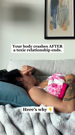 Jen Lyons• Divorce & Relationship Trauma Recovery Mentor on Instagram: "If you’re coming out of a toxic relationship, or divorce all all you want to do is rest….. This post is for you. After years or even just a few months of emotional stress, walking on egg shells, overthinking, and living in constant fight or flight, your nervous system doesn’t magically bounce back when the relationship ends. It CRASHES! I thought something was wrong with me. Why was I so exhausted even if I was getting sleep