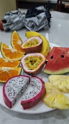 Fruits offert à l'hôtel à Saigo