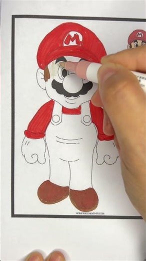 Super Mario Coloring Fun #colorart