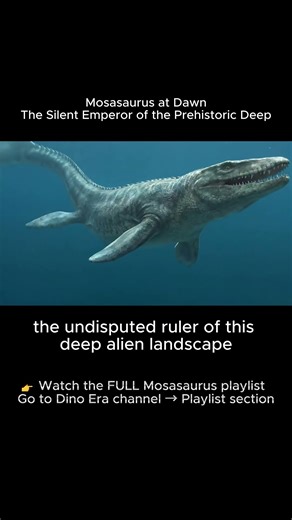 Mosasaurus at Dawn | The Silent Emperor of the Prehistoric Deep #mosasaurus #prehistoricocean