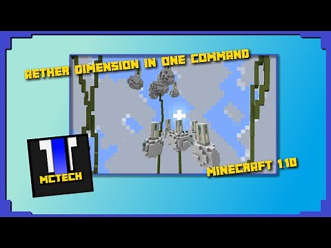 Aether dimension in one command! [minecraft] [1.10] [Only one command]