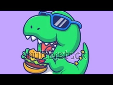 Dinosaur eating the graph