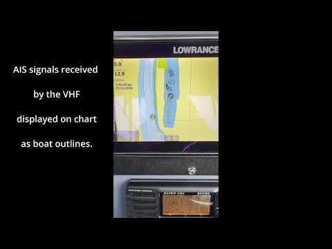 Standard Horizon GX2150 VHF Radio plus Lowrance HDS Live MFD - AIS Demo.