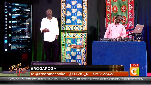 3.4K views · 265 reactions | Leo tunawaroga vilivyo kutoka command centre, loaded with the best Rhumba songs. Keep the tweets coming! #RogaRoga @fredomachoka @DJVIC_R | Citizen TV Kenya | Facebook