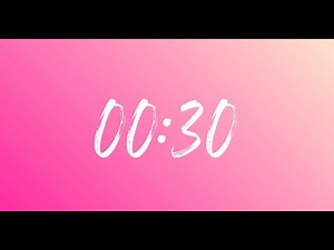 30 Second Silent Countdown Timer | Warm for Relaxation, Mindfulness, and Study