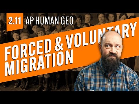 FORCED & VOLUNTARY Migrations, Explained [AP Human Geography Review—Unit 2 Topic 11]
