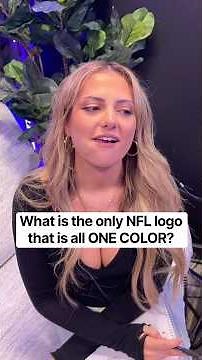What is the only NFL logo that is all ONE COLOR?
