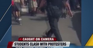 VIDEO: Brawl over bathroom goes viral