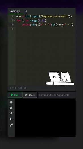 Genera tablas de multiplicar en Python | #Python #Programación #TablasDeMultiplicar