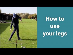 How to use your legs and hips in a golf swing.