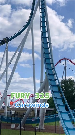 Fury 325 at Carowinds is one of the world’s best steel roller coasters! #rollercoaster #carowinds #HangUpOnIt | Frederic Hopkins