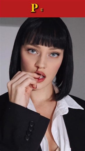 Geani Olaru on Instagram: "1. Mia Wallace - “Pulp Fiction”🚕🩸 #miawallace #halloween #pulpfiction"