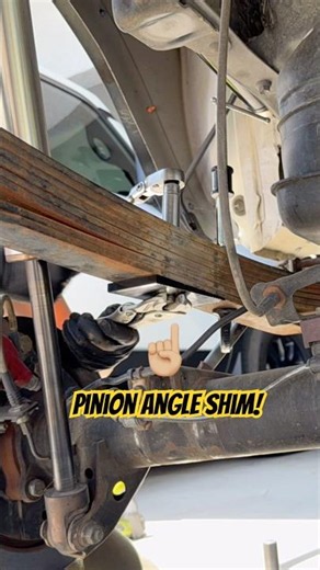 I dialed in my rear driveline angles with a pinion angle shim after installing a JXB carrier bearing