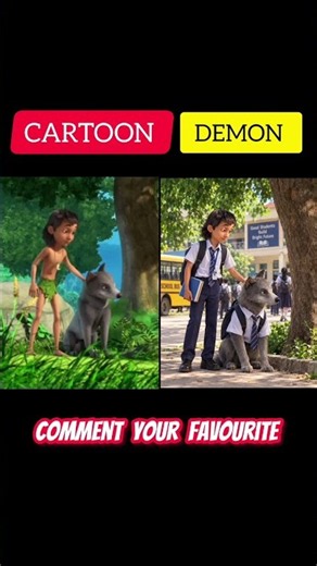 The Jungle Book Cartoon Character Ka school Life Virsion