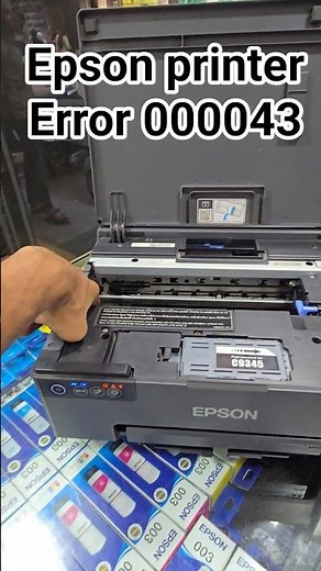Epson Printer Error code 000043 /000044 #error031006 #error000043 #error000044 #allredlightblinking