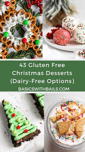 Bailey Campbell | Kelowna Foodie on Instagram: "43 Gluten Free Christmas Dessert Recipes 🧁🍫🍭🍦 Who needs gluten when you’ve got sugar, spice and everything nice??? I promise you these recipes will keep everyone asking “are these actually gluten-free?” They are festive AF and sooo delicious. They “sleigh” if I do say so myself 🤣 Comment “gluten free” and I’ll send the recipes straight to your DMs! Or can search full recipes at https://basicswithbails.com/holidays/christmas/gluten-free-christm