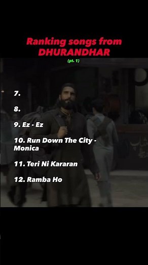Ranking all songs from DHURANDHAR soundtrack (part 1)
