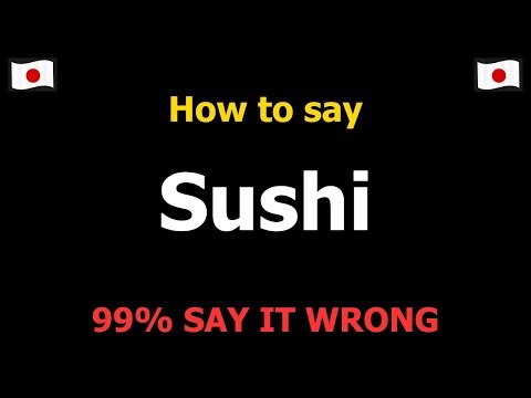 How to Say Sushi (Japanese Dish)