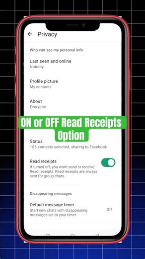 WhatsApp Read Receipts Option On or Off | Read Receipts ka Keya Matlab H #whatsappmessaging #whats